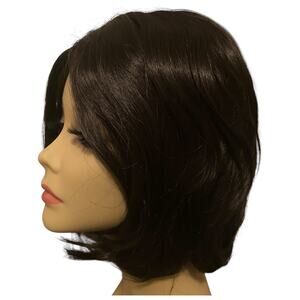 Center Part Wig Black Blunt Cut Bob Straight Hair for Women NWT